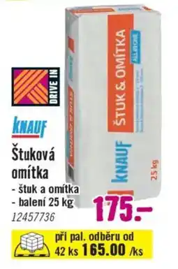 Hornbach Štuková omítka nabídka
