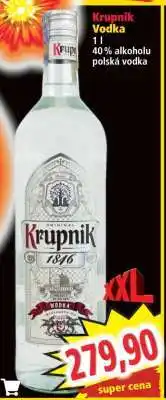 Norma Krupnik Vodka nabídka