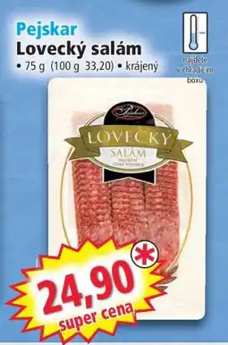 Norma PEJSKAR Lovecký salám nabídka