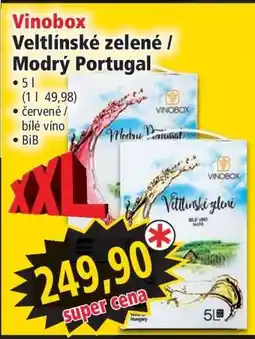 Norma Vinobox Veltlínské zelené / Modrý Portugal nabídka