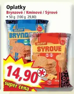 Norma Oplatky Brynzové / Kmínové / Sýrové nabídka
