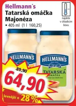 Norma HELLMANN'S TATARSKÁ OMÁČKA, MAJONÉZA nabídka