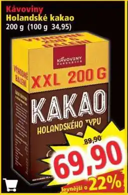 Norma Kávoviny Holandské kakao nabídka