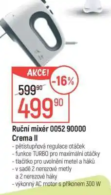 Globus Ruční mixér 0052 90000 Crema II nabídka
