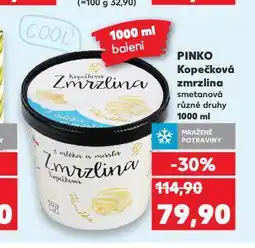 Kaufland Pinko kopečková zmrzlina nabídka