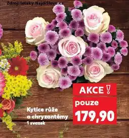 Kaufland Kytice růže a chryzantémy nabídka