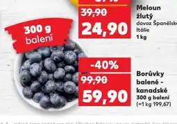 Kaufland Borůvky balené nabídka