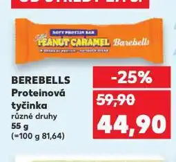 Kaufland Berebells proteinová tyčinka nabídka