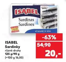 Kaufland Isabel sardinky nabídka