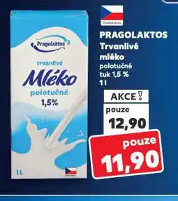 Kaufland Pragolaktos trvanlivé mléko nabídka