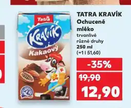 Kaufland Tatra kravík ochucené mléko nabídka