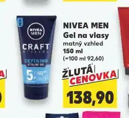 Kaufland Nivea men gel na vlasy nabídka