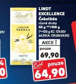 Kaufland Lindt excellence čokoláda nabídka