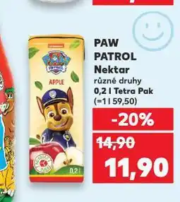Kaufland Paw patrol nektar nabídka
