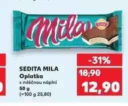 Kaufland Sedita mila oplatka nabídka