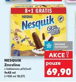 Kaufland Nesquik zmrzlina nabídka