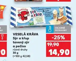 Kaufland Veselá kráva sýr a křup nabídka