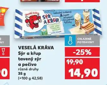 Kaufland Veselá kráva sýr a křup nabídka