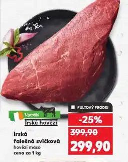 Kaufland Irská falešná svíčková nabídka
