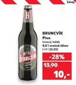 Kaufland Pivo bruncvík nabídka