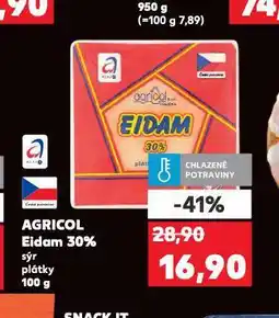 Kaufland Agricol eidam 30% nabídka