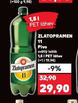 Kaufland Pivo zlatopramen nabídka