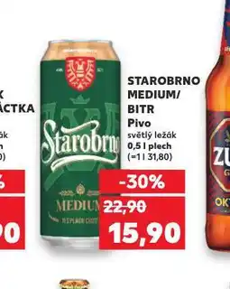 Kaufland Pivo starobrno nabídka