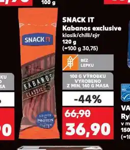 Kaufland Snack it kabanos exclusive nabídka