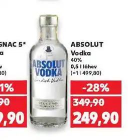 Kaufland Absolut vodka nabídka