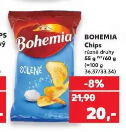 Kaufland Bohemia chips nabídka