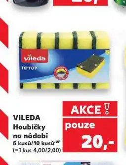 Kaufland Vileda houbičky na nádobí nabídka
