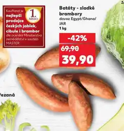 Kaufland Batáty sladké brambory nabídka