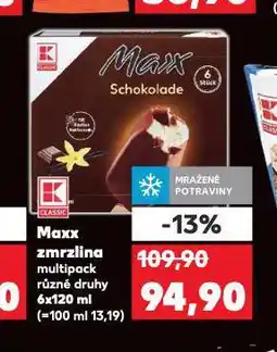 Kaufland Maxx zmrzlina nabídka