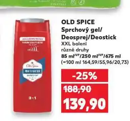 Kaufland Old spice sprchový gel nabídka