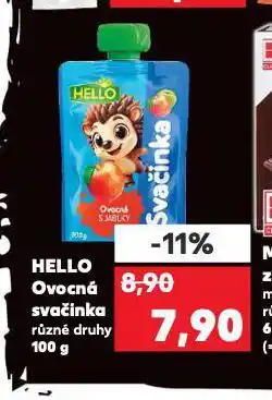 Kaufland Hello ovocná svačinka nabídka