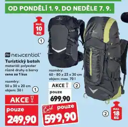 Kaufland Turistický batoh nabídka