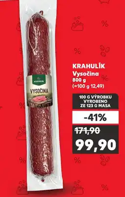 Kaufland Krahulík vysočina nabídka