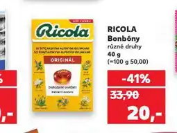 Kaufland Ricola bonbóny nabídka
