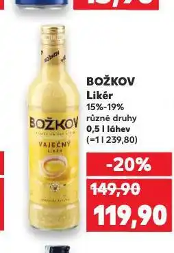 Kaufland Božkov likér nabídka