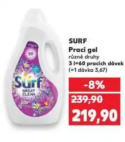 Kaufland Surf prací gel nabídka