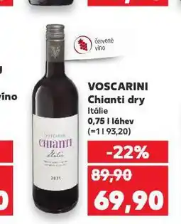 Kaufland Voscarini chianti dry nabídka