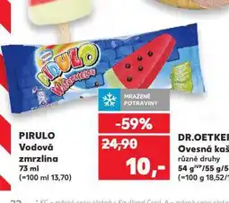 Kaufland Pirulo vodová zmrzlina nabídka
