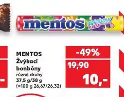 Kaufland Mentos žvýkací bonbony nabídka