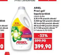 Kaufland Ariel prací prostředek nabídka