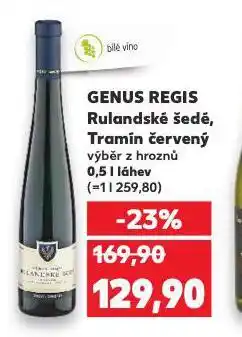 Kaufland Genus regis tramín červený nabídka