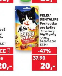 Kaufland Dentalife pochoutky pro kočky nabídka