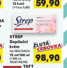 Kaufland Strep depilační krém nabídka
