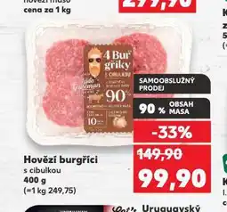 Kaufland Hovězí burgříci nabídka