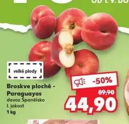 Kaufland Broskve ploché nabídka