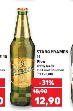 Kaufland Pivo staropramen nabídka